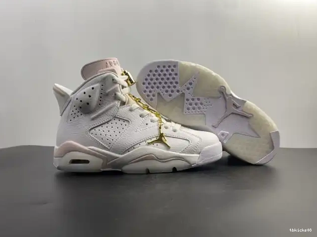 Rep TBkick 6 Air DH9696-100 Retro (W) Gold Hoops Jordan 0409